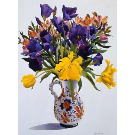 Картина за номерами "Букет" 40 * 50см, крас.-акрил, кисть-3шт. (5162Y_B)