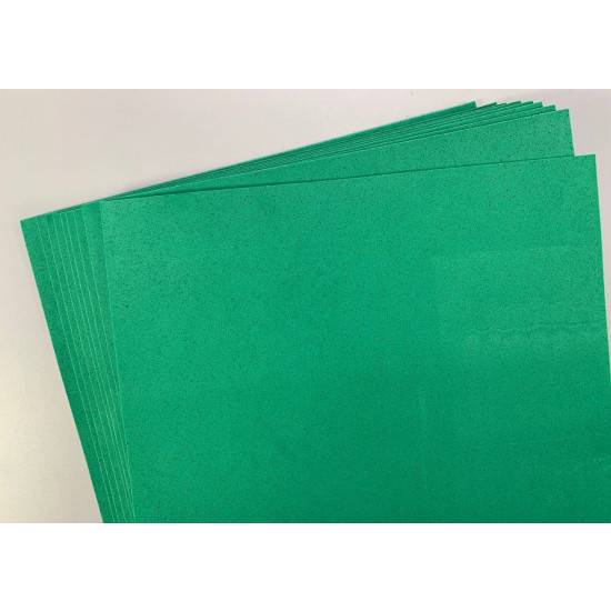 Фоаміран 20 х 30см, 1,5мм, 10 листів, зелений Зелений Unison (15A4-7049)