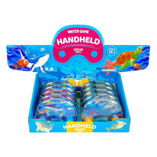 Гра водяна "Злови колечко-Риби" дві кнопки, 4 види (2586-Т-К)