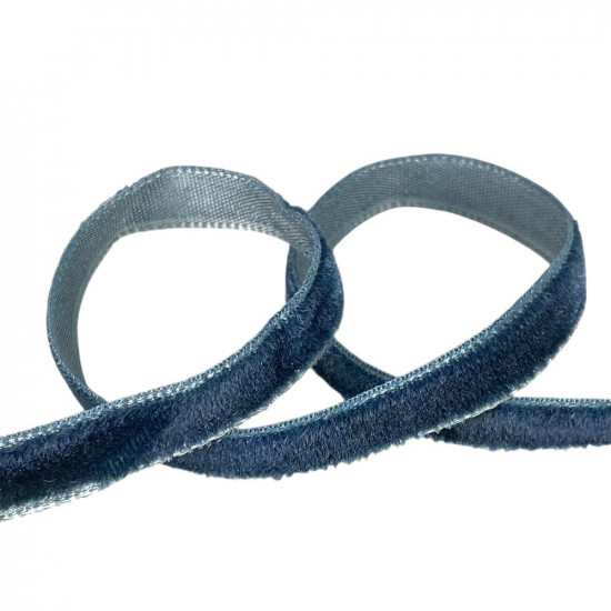 Оксамитова стрічка  0,6 см х 50 ярдів Синій Marill (D00806- C 78)