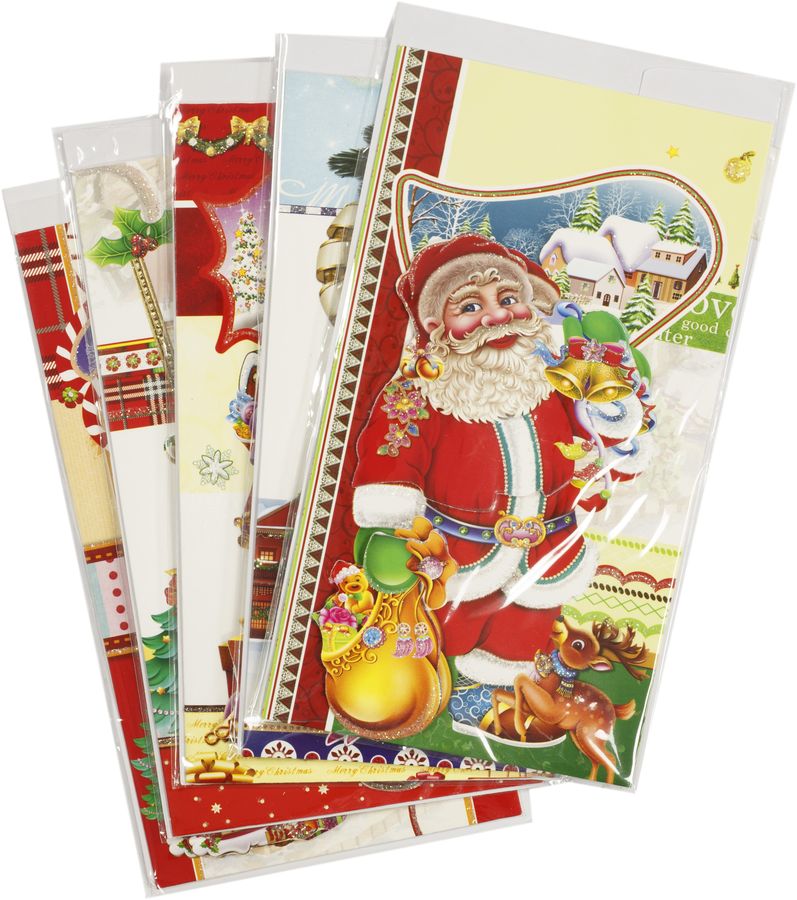 Листівки  новорічні  K54,  12х21см,  з конвертом (K54)