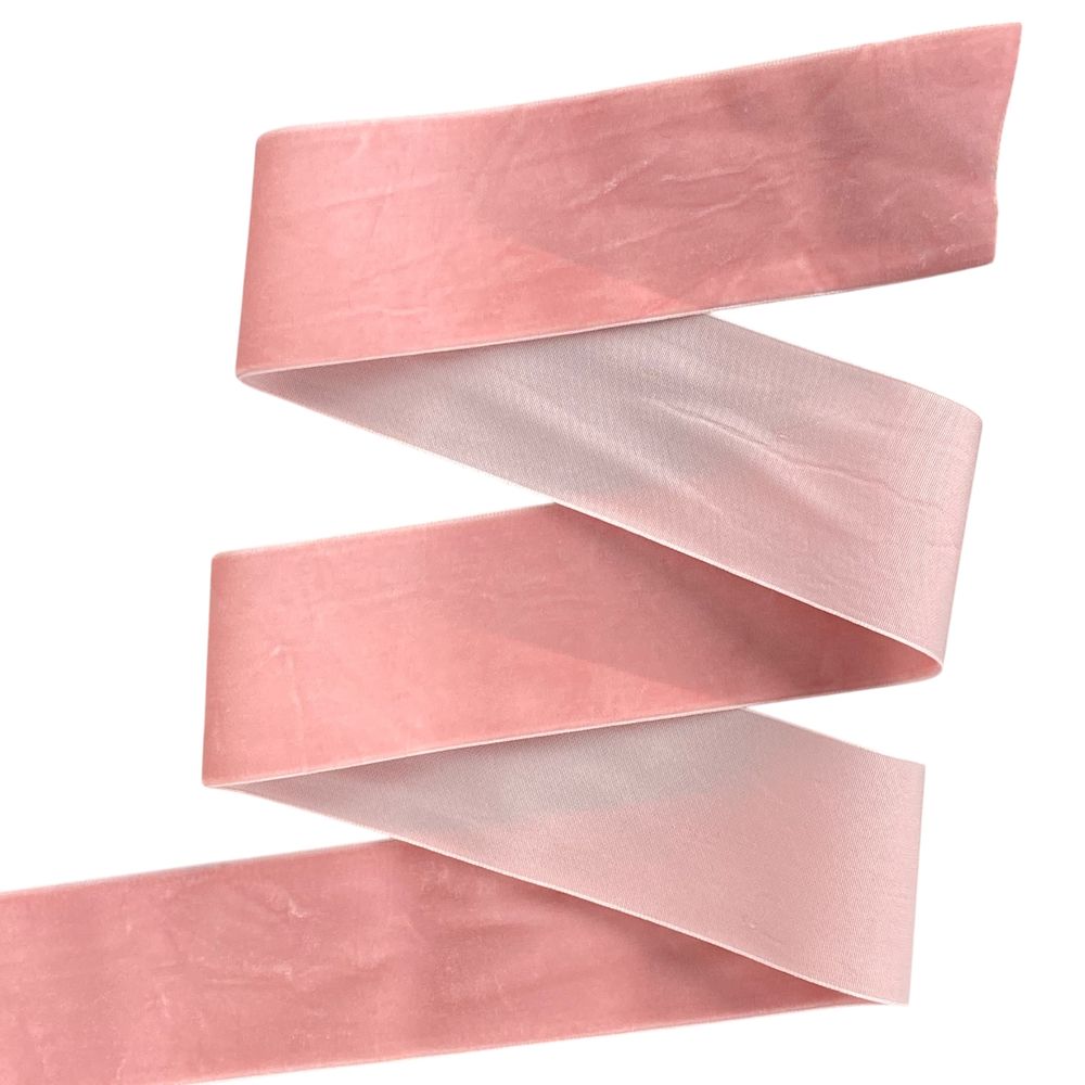 Оксамитова стрічка  5 см (±5мм) х 20 ярдів Рожевий Marill (D00850- C 06)