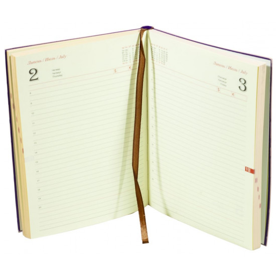 Щоденник датований за 2020рік клітина "Ліана" А5, м'який, фарб. торець, 160 аркушів, тиснення (1448-А5D)