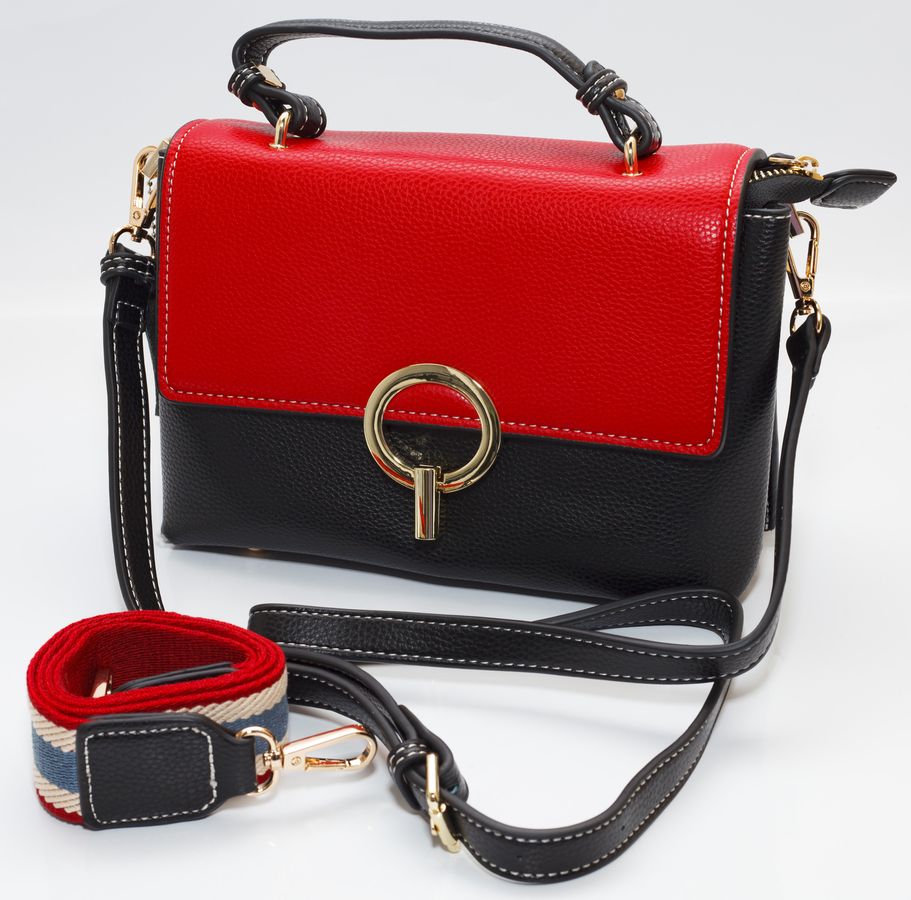 Сумка жіноча червона 16х23см екошкіра (89003 red)