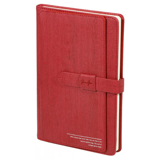 Блокнот  JGPB51121-6078 подарунковий, 25к, шкіряний з хлястиком, 112 аркушів, 4 кольори (JGPB51121-6078)