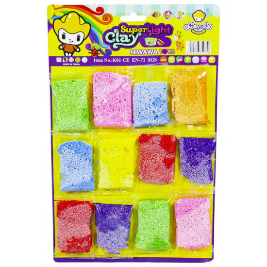 Моделін кульковий 2877-3, 12 кольорів, 18-20g (2877-3)