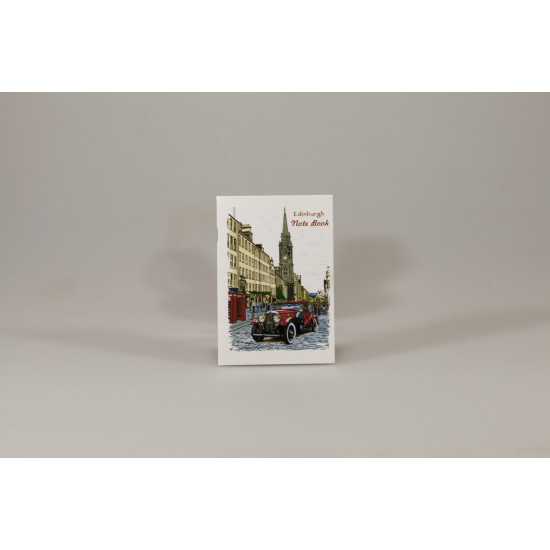 Записна книга А6 на скобі 36 аркушів клітинка, 3 дизайна (ЗК6636К)