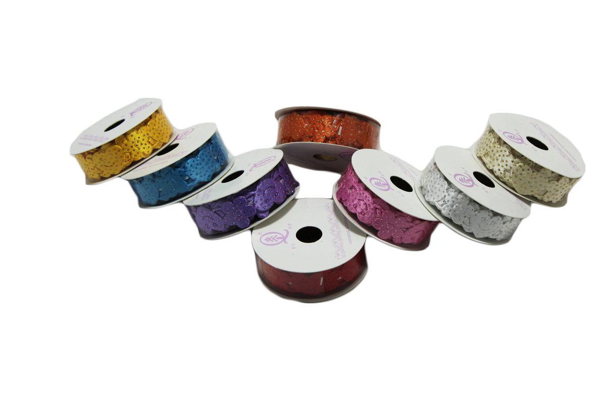 Скотч декоративный с глиттером 18мм x 180см Разноцветный Unison (JCF18-AX)