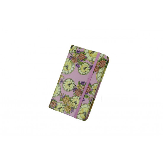 Блокнот  A6-6 GB, 80 аркушів, папір жовтий  - 4 дизайна, на гумці, 9х14см (A6-6 GB)