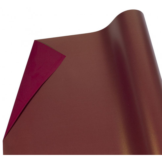 Плівка 0,6х9м, з золотим напиленням для квітів двостороння бордо (PTGD-18)