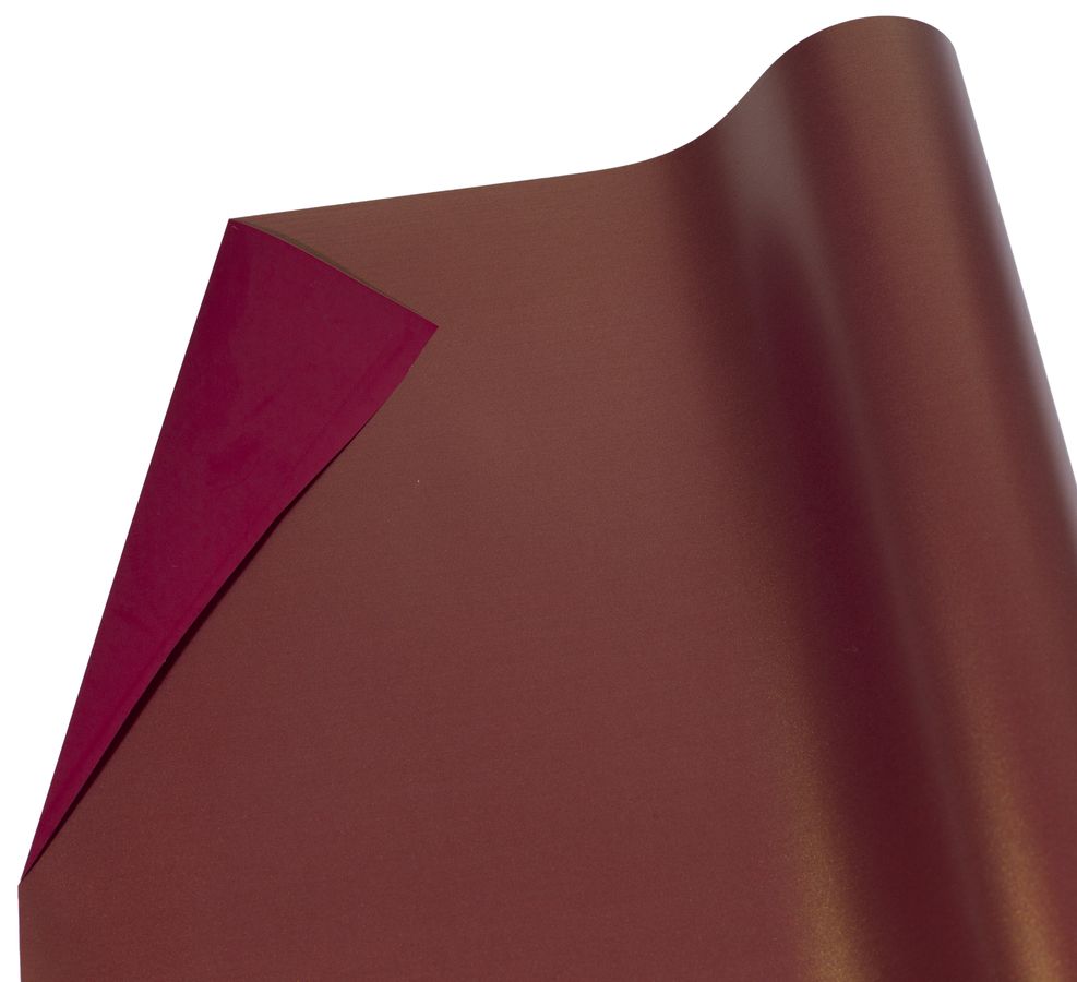 Плівка 0,6х9м, з золотим напиленням для квітів двостороння бордо (PTGD-18)