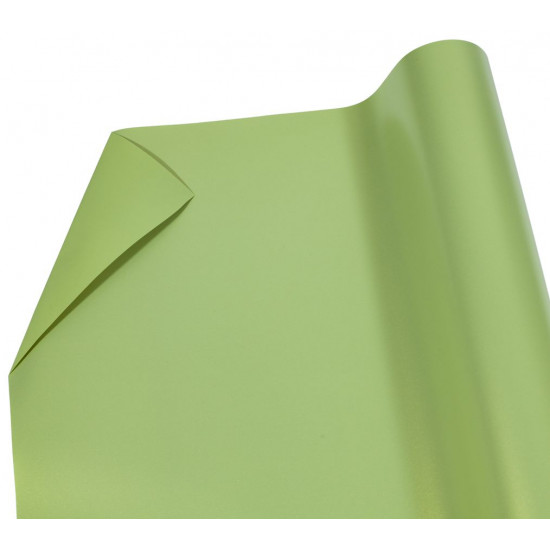 Плівка 0,6х9м, з золотим напиленням для квітів двостороння  олива (PTGD-09)