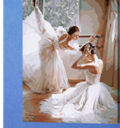 Картина за номерами "Балерини" 40 * 50см, крас.-акрил, кисть-3шт (195)