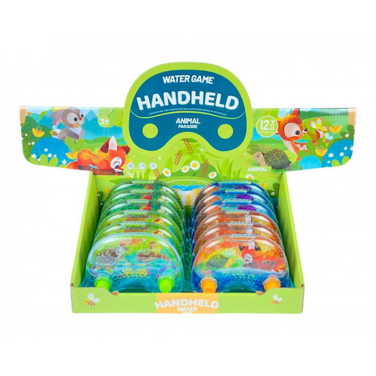 Гра водяна "Злови колечко-Звірята" дві кнопки, 4 види (2586-Т-АВ)