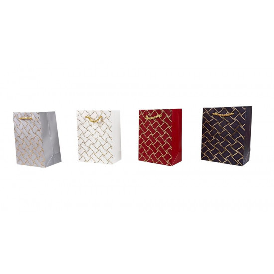Пакет подарунковий   "Fashion" 12 х 16 х 6,2см, 210г/м2, 4 дизайни (2946-16)