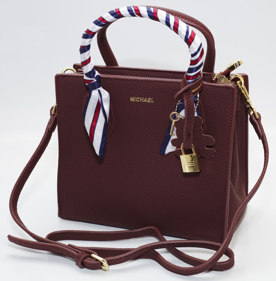 Сумка жіноча марсала 19х22см екошкіра (652 Marsala)