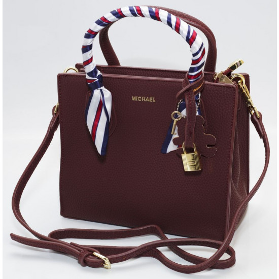 Сумка жіноча марсала 19х22см екошкіра (652 Marsala)