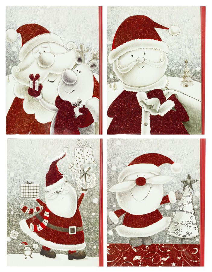 Листівки  новорічні  HP 250-42-45 №3  14.5х20см,  з конвертом, 6 диз. (HP 250-42-45 №3)