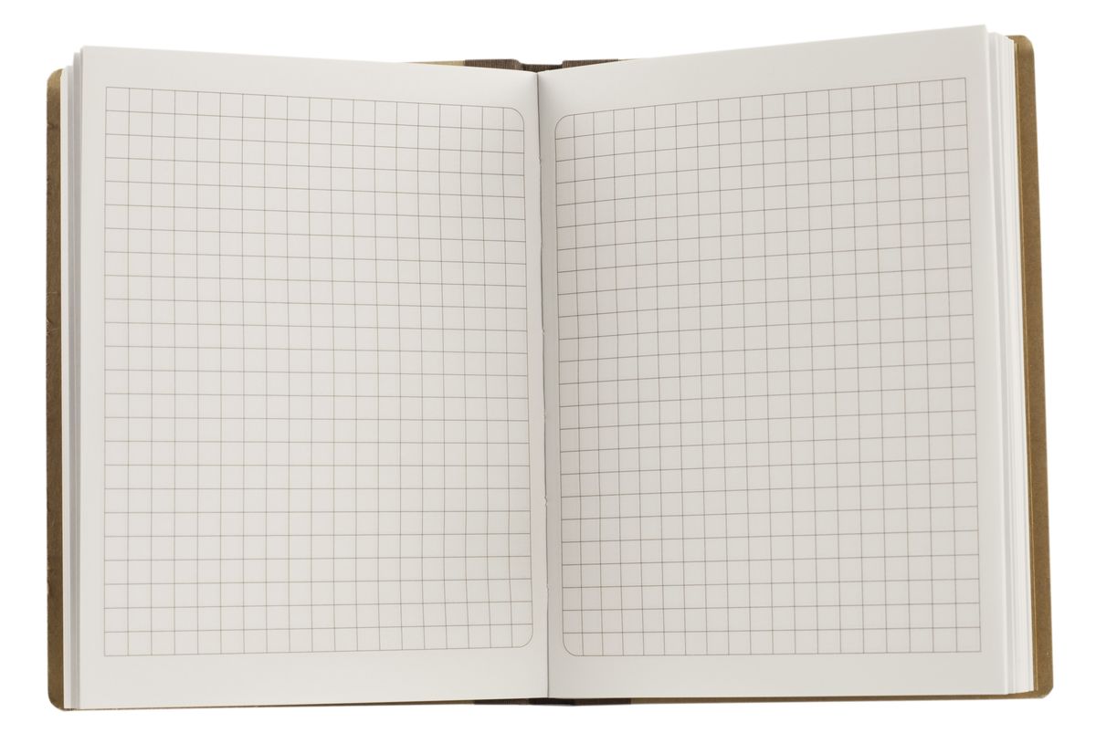 Книжка записна  KRAFT А6, 96 аркушів клітинка, HB6196K (HB6196K)