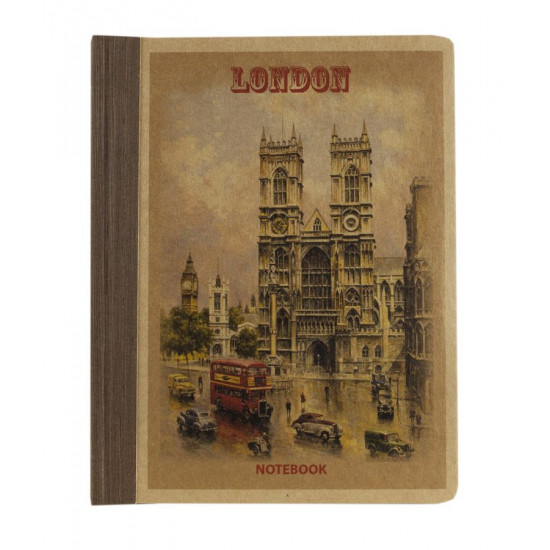 Книжка записна  KRAFT А6, 96 аркушів клітинка, HB6196K (HB6196K)