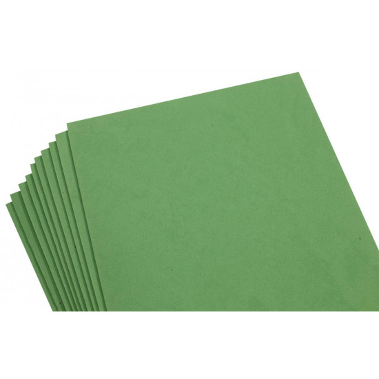 Фоаміран 2мм,  10 аркушів 20х30 - зелений (8972)