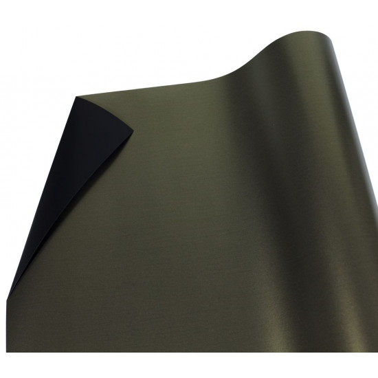 Плівка 0,6х9м, з золотим напиленням для квітів двостороння чорна (PTGD-17)