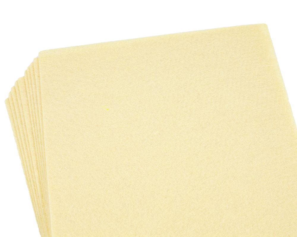 Фетр 20 х 30см, 1,2мм, 10 листов, светло-бежевый Бежевый Unison (170HQ-066)