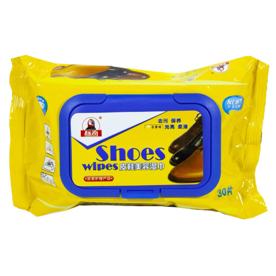 Серветки для чищення шкіряного взуття, 30шт. Приємний запах (BK5530)