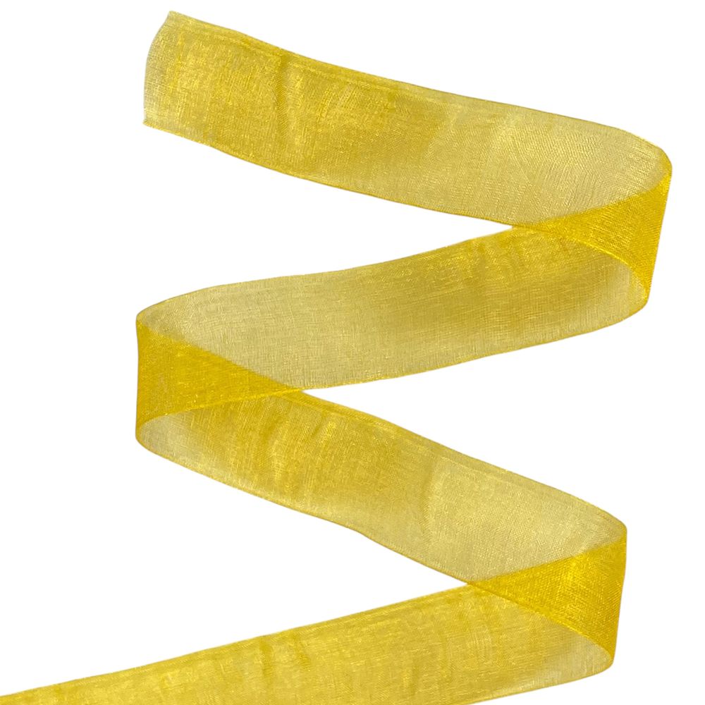 Стрічка з органзи помаранчева 2,5 см х 50 ярдів Помаранчевий Marill (D02025-1016)