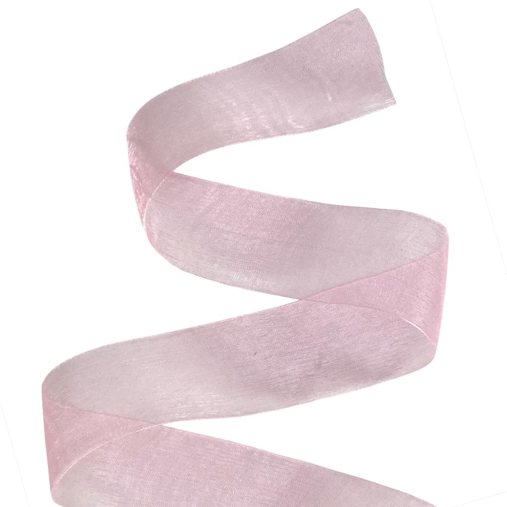 Стрічка з органзи рожева 4,0 см х 50 ярдів Рожевий Marill (D02040-1004)