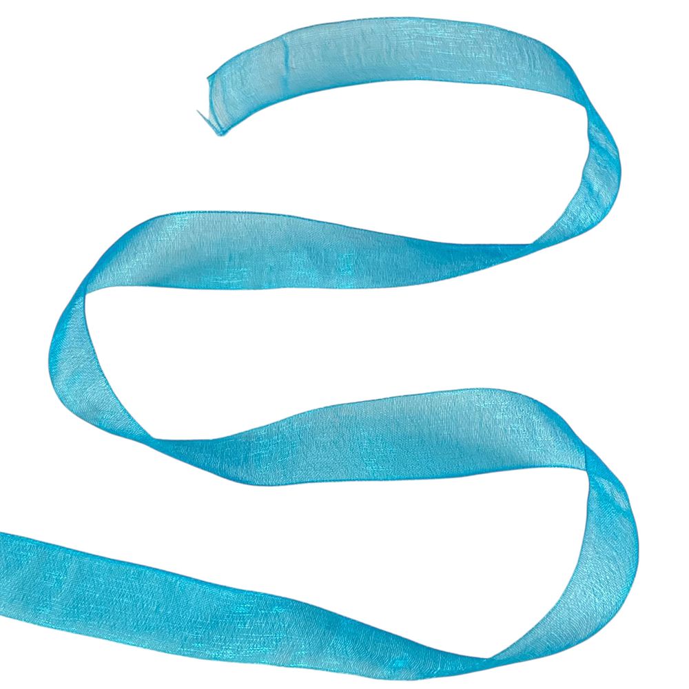 Стрічка з органзи "лазурит" 2,0 см х 50 ярдів Блакитний Marill (D02020-bk15)