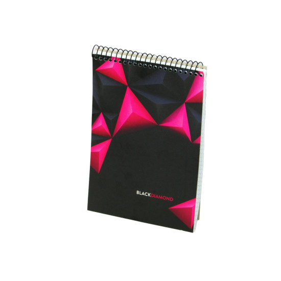 Блокнот А6 картон, #, верхня пружина, 80арк.,  10х15см (A6 - 80)