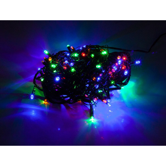 Гирлянда  LED 100, провод черный.8м(8 режимов) Unison (2-1)