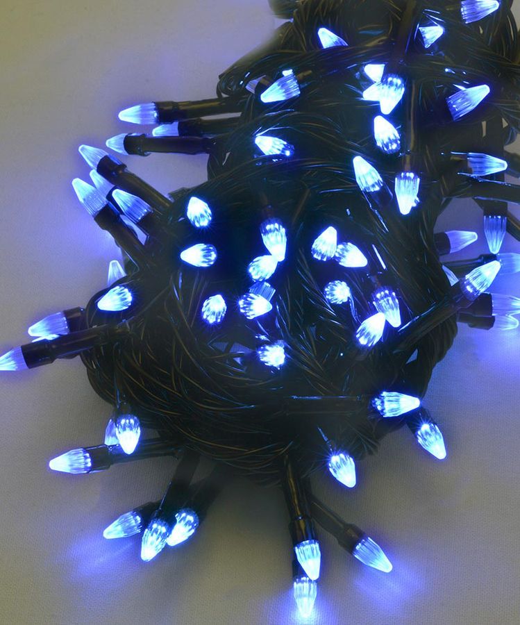 КОНУС 300 LED,  синій  (чорний провід) (1230-02)