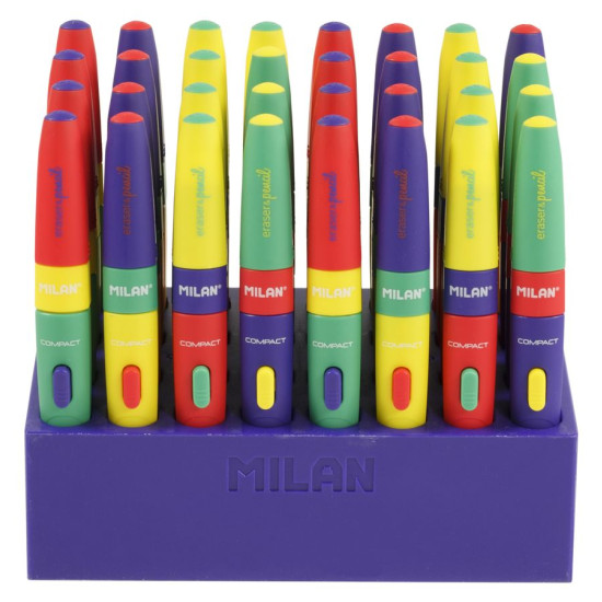 Карандаш механический 0,7мм 2B с ластиком  "Compact Mix" "TM MILAN" (185020932)