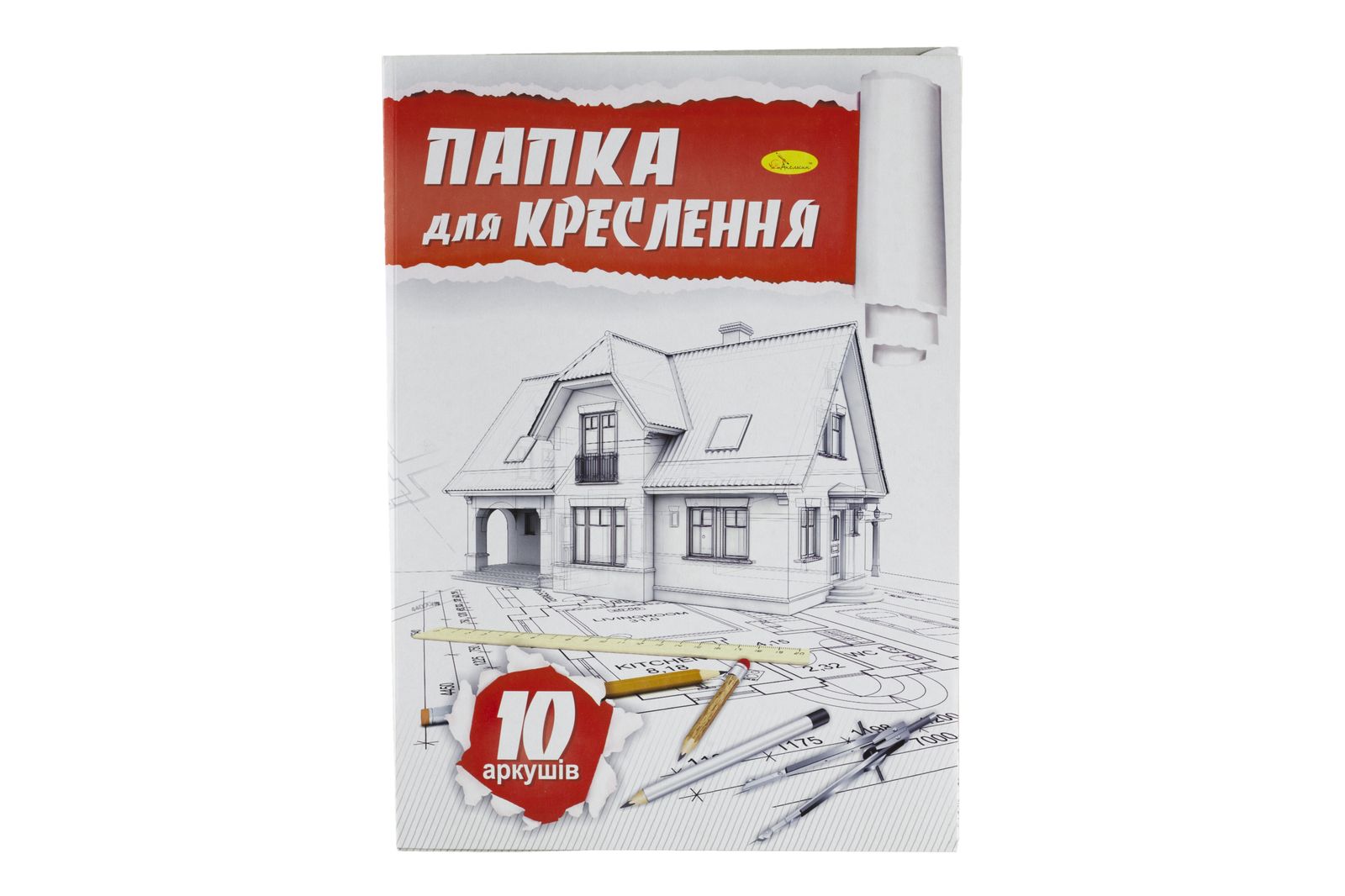Папка для черчения 10 л А4 Апельсин (ПК-160-10)