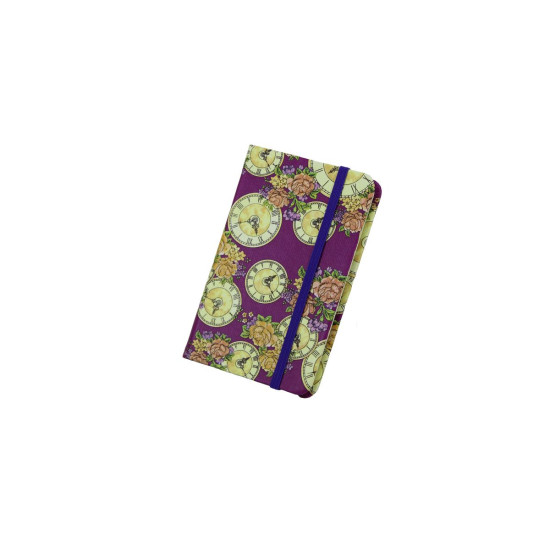 Блокнот  A6-6 GB, 80 аркушів, папір жовтий  - 4 дизайна, на гумці, 9х14см (A6-6 GB)