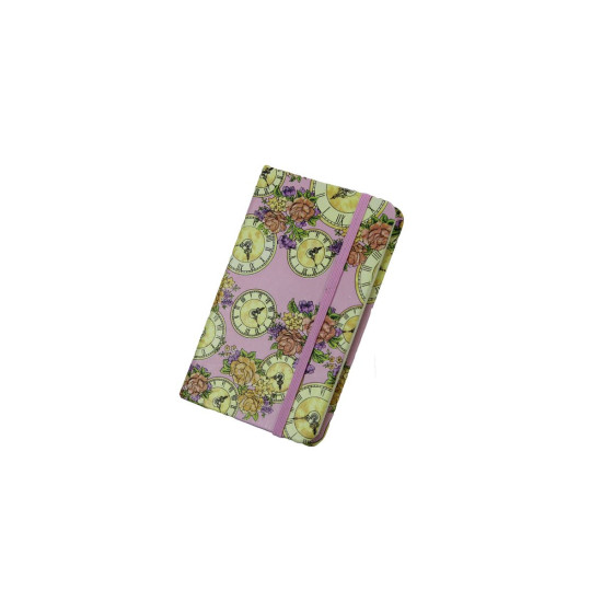 Блокнот  A6-6 GB, 80 аркушів, папір жовтий  - 4 дизайна, на гумці, 9х14см (A6-6 GB)