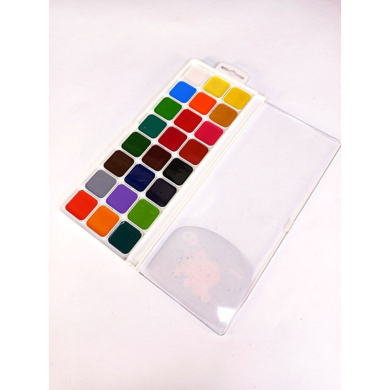 Фарба акварель Гамма 24 кольори з європідвісом Різнокольоровий Гамма (312082/400106)