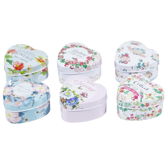 Подарункова коробка MT-006-2, металева, серце, 7.5x7.5x4cm (MT-006-2)