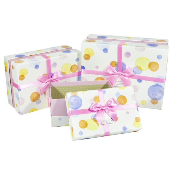 Коробки подарочные прямоугольные, в наборе -3шт., Unison, NC05-21 (NC05-21)