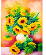 Картина за номерами "Букет соняшників" 40 * 50см, крас.-акрил, кисть-3шт (3168RA_B)