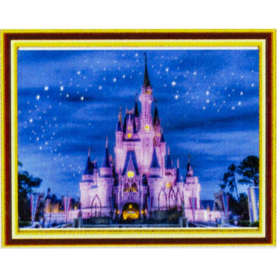 Алмазна мозаїка за номерами 30х40см "замок Діснея" в рулоні (72715-R)