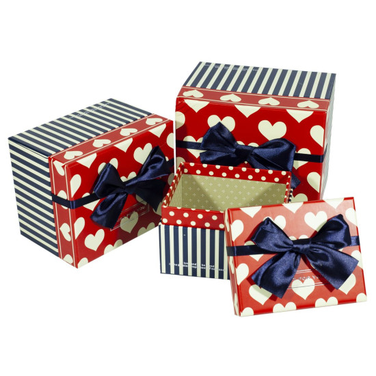 Коробки подарочные прямоугольные, в наборе -3шт., Unison, CZ01-5 (CZ01-5)