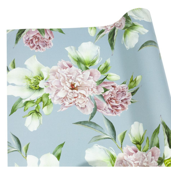 Папір подар-й офсет 50г. Квіти на сірому; 1000х700 (10 аркушів) Чехія (PCZ10070-10-335)