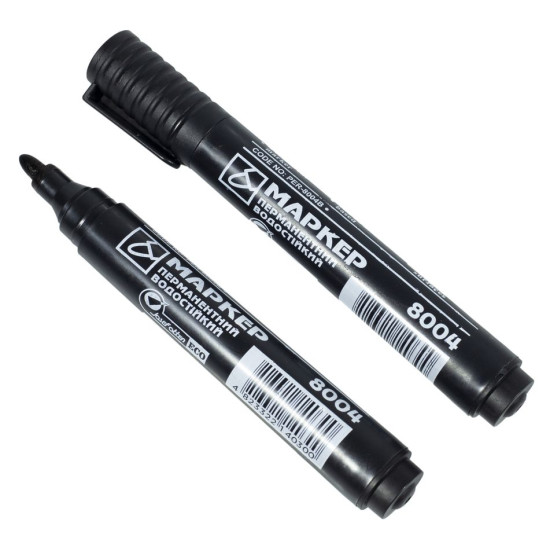 Маркер  перманентный черный, круглый наконечник Черный Josef Otten (8004)