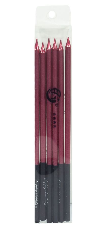 Набор свечей для торта "ЭЛИТ 16см", красный, 6шт/уп Красный Pelican (868214)