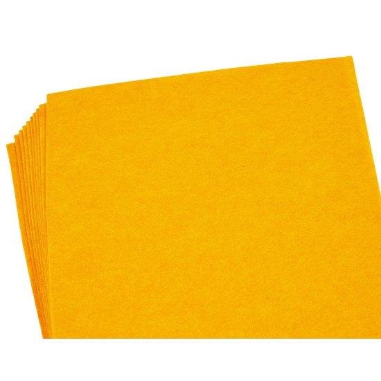 Фетр А4, 1,2мм  (10 листов) светло-оранжевый (170HQ-051)