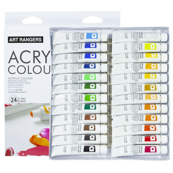 Краски акриловые "Art ranger " 24 цв х 12мл Разноцветный Unison (EA2412C-4)