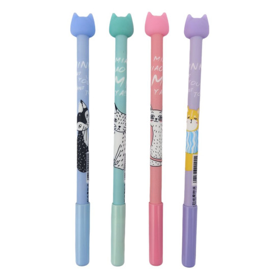 Ручка стираемая  "Kitty" синяя PVC бокс (12шт/уп) Unison (5749DSCN)